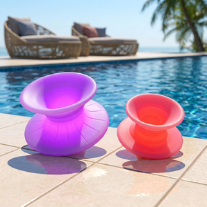 Lumières LED à motif de toupie rotative pour hôtels et centres commerciaux, siège lumineux rotatif, chaise gyroscope lumineuse pour la danse - Product Image 1