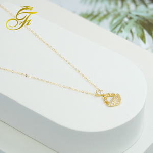 PCX bijoux fait à la main en or collier ras du cou romantique Figaro chaîne Style lien chaîne Zircon pierre personnalisé mode Chaser pour - Product Image 3