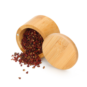 Natural Bamboo Containers Organizer Jars Seasoning Jar Salt <span class=keywords><strong>Can</strong></span> Home Spice Bottle With Lid - Product Image 5