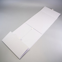 Fournisseur chinois de boîtes plates pour vêtements, logo personnalisé disponible, emballage rigide pour vêtements, boîtes pliables blanches pour emballer des robes