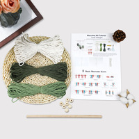 Tapisserie murale à franges en forme de feuille, style bohème, tissée à la main, en fibre de polyester de haute qualité, kit DIY créatif, décoration murale suspendue pour débutants, avec tutoriel