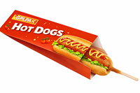Boîte à Corndog en Carton Écologique de Qualité Alimentaire Personnalisée, Boîte à Hot-Dog Coréen Simple avec Insert, Emballage