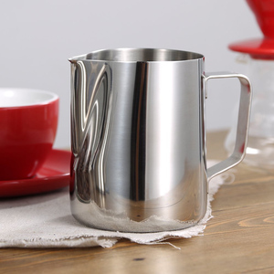 CAMPIONE GRATUITO Brocca per Latte <span class=keywords><strong>in</strong></span> Acciaio Inossidabile Stile Americano Eco-Friendly 350ml 600ml per Barista e Caffè - Product Image 6