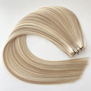 Estensioni per <span class=keywords><strong>capelli</strong></span> Genius Weft con trama stretta, 100% <span class=keywords><strong>capelli</strong></span> vergini Remy, vendita diretta dalla fabbrica di Qingdao - Product Image 2