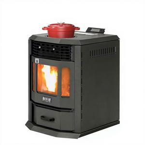 Stufa a <span class=keywords><strong>Legna</strong></span> in Ghisa Compatta, Forno a Razzo, Caminetto per Riscaldamento Interno - Product Image 1