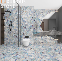 Moderno de lujo 600x600mm brillante mármol esmaltado porcelana antibacteriano ACCENTS azulejos Interior habitación ladrillo refractario pared piso
