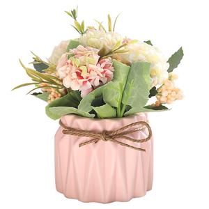 Mini vaso in ceramica personalizzabile rosa artificiale ortensia finto fiore di simulazione per Home Restaurant gratis per san valentino - Product Image 6