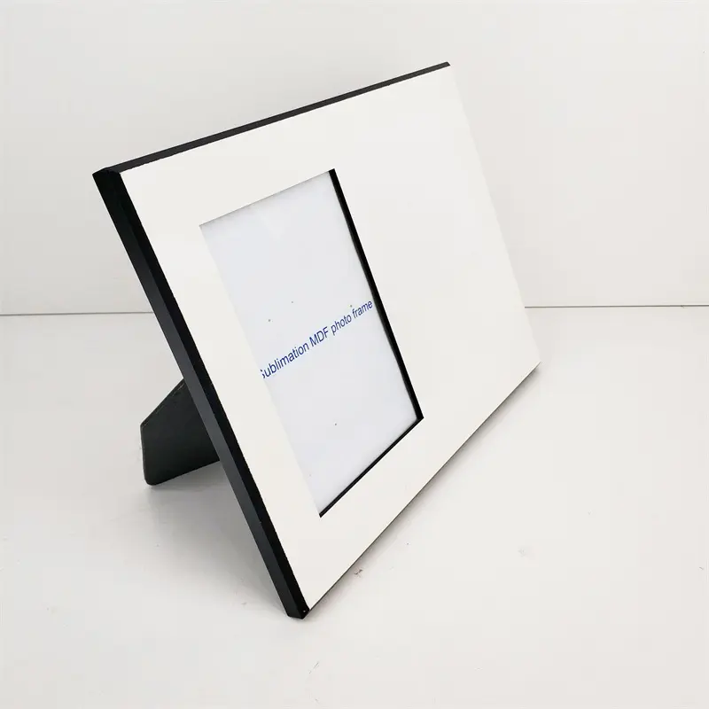 Produttore 8x10 "Immagine In Legno di Stampa Dye Custom MDF In Bianco di Sublimazione Photo Frames con bordo intagliato