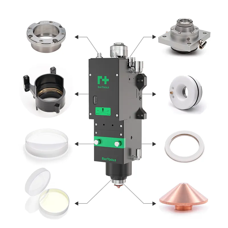 Zp Bm 06K Lens Fiber Laser Nozzle Laser Keramische Ringen Focus & Collimaat Lens Focus & Collimate Assemblage Laser Beschermende Lens