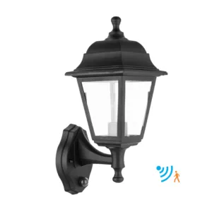 CE P401-PIR, illuminazione all'aperto del giardino di approvazione di ROHS/luce economica classica della lanterna del giardino della posta con la luce del sensore di moto