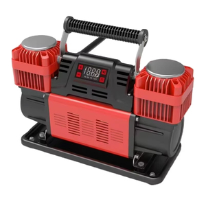 <span class=keywords><strong>Compresseur</strong></span> de Pneus de Voiture <span class=keywords><strong>12V</strong></span> Robuste à Double Cylindre pour Gonflage Rapide, <span class=keywords><strong>Gonfleur</strong></span> Auto avec Arrêt Automatique pour 4x4 - Product Image 1
