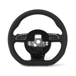Volant de course en cuir pleine fleur style RS OEM pour <span class=keywords><strong>Audi</strong></span> A3 8V A4 A5 A6 C6 A7 A8 C7 C8 A8 S3 S4 S5 S6 B8 RS3 RS5 RS6 RS7 Q3 Q5 - Product Image 3