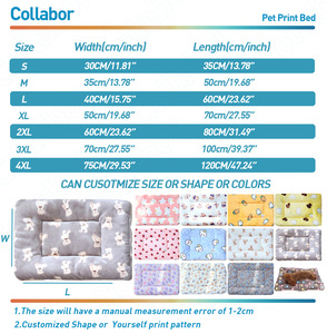 COLLABOR Hochwertige Waschbare Hundebetten Farbenfrohe Weiche Warme Haustierbetten Multifunktionales Wasserdichtes Bett für den Hund - Product Image 5