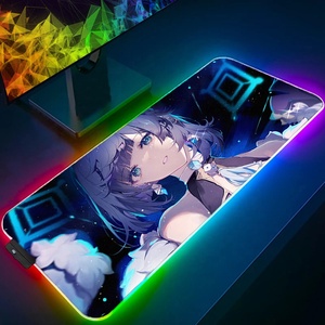 แผ่นรองเมาส์ RGB สำหรับเล่นเกม Dywan แผ่นรองคีย์บอร์ดเกมเมอร์ LED ส่องสว่างน่ารัก แผ่นรองโต๊ะ <span class=keywords><strong>Genshin</strong></span> <span class=keywords><strong>Impact</strong></span> <span class=keywords><strong>Yelan</strong></span> พรมปูโต๊ะ แผ่นรองเมาส์สำหรับคอมพิวเตอร์ - Product Image 4