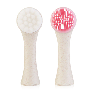 Paille de blé dégradable écologique <span class=keywords><strong>brosse</strong></span> <span class=keywords><strong>nettoyante</strong></span> pour le <span class=keywords><strong>visage</strong></span> prix bon marché <span class=keywords><strong>brosse</strong></span> de nettoyage des pores - Product Image 3