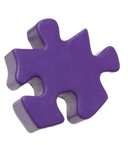 Balles anti-stress en mousse PU en forme de puzzle, cadeaux promotionnels personnalisés avec logo - Product Image 4