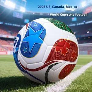 2026 para Fútbol No. 5 Estuches de Estilo Similar para la <span class=keywords><strong>Copa</strong></span> Eurocopa y la <span class=keywords><strong>Copa</strong></span> América, de Cuero PU Adhesivo No. Balón de Fútbol Modelo XBZQ-1 - Product Image 2