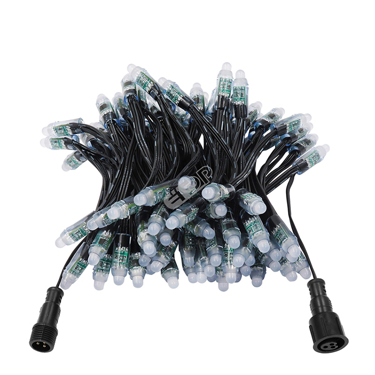 DC5V 12mm Waterproof UCS1903 IC RGB LED Pixel Light 50pcs Chain for Outdoor Sign Decoration Project Supplier Wholesale Use