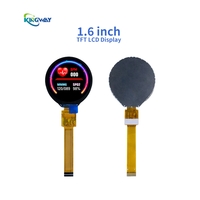Écran LCD rond HD IPS de 1,6 pouces 400*400, interrupteur à bouton électrique de cuisine, instrument pour la maison et le véhicule, type TFT avec interface QSPI