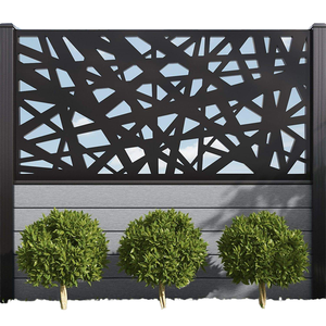 Cercas de WPC OEM y ODM de 6 pies con marco de metal, impermeables, ecológicas y de fácil instalación para exteriores. - Product Image 1