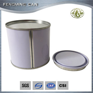 250ml rivestimento bianco personalizzato stampato vuoto barattoli di vernice vernice barattolo di latta - Product Image 4