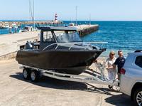 Bateau de pêche rapide en aluminium 2026 Profisher 6 places, coque en V profond, certifié CE, bateau marin en aluminium soudé