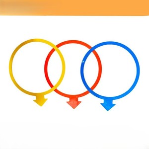 Multi-color Arrow Agility <b>Ring</b> PP Directional Training <b>Circle</b> for Soccer Football Speed Agility Group Training - Product Image 3