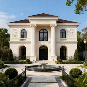<span class=keywords><strong>Villa</strong></span> moderna prefabbricata su misura della struttura d'acciaio leggera per la sistemazione residenziale della famiglia dell'officina della fattoria - Product Image 1