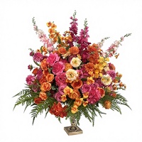 Boule de fleurs de mariage en soie artificielle, vente directe d'usine DKB, centre de table pour décoration d'événements de mariage