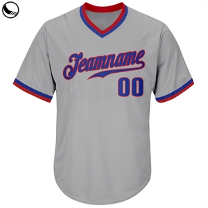 Nom d'équipe sublimé personnalisé Logo numéro impression sport Softball uniforme vestes chemises femmes hommes maillots de Baseball - Product Image 2