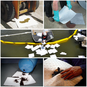 <span class=keywords><strong>100%</strong></span> Polypropylène Blanc Standard huile seulement feuille absorbante tampon absorbant l'huile - Product Image 6