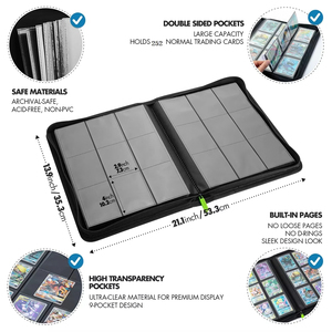 YY ห่วงใส่การ์ดการซื้อขาย9ช่องสำหรับใส่บัตร360อัลบั้มโหลดด้านข้างสำหรับการ์ดกีฬา TCG โลโก้ที่กำหนดเองขายส่ง - Product Image 2