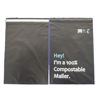Pochette autoportante biodégradable en PLA écologique avec gaufrage pour l'expédition et l'emballage e-commerce avec logo personnalisé