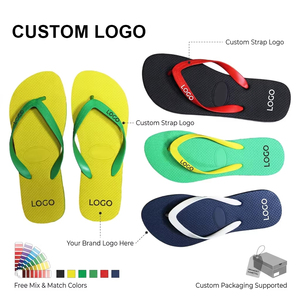 Nicecin – Claquettes de plage antidérapantes personnalisées OEM en caoutchouc vierge pour sublimation, chaussures plates décontractées pour hommes, vente en gros de tongs - Product Image 1