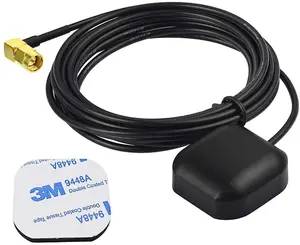 Vehicle Car Connector 90-Degree S-MA Male Plug Waterproof Active GPS Navigation Antenna cable for Car Stereo Radio Head Unit