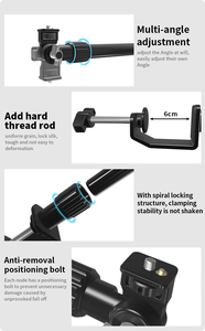 Vòng Bi 5Kg Giá Đỡ Cần Gạt Micro Có Thể Gập Lại Giá Đỡ Kẹp Để Bàn - Product Image 6