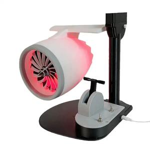 Nuevo Ventilador de Escritorio Creativo con Turbina, Humidificador con Rociador, Ventilador USB con Luz y Dispositivo de Luz Trasera Roja Atomizadora - Product Image 2