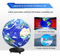 Pantalla LED Esférica Colgante P1.8-P5, Diámetro Personalizado, Pantalla de Video 3D con Visión de 360° para Centros Comerciales