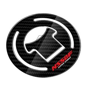 Per <span class=keywords><strong>HONDA</strong></span> NS50F Super Sprint <span class=keywords><strong>NS</strong></span> 50F 1990 Adesivo Protettivo 3D Effetto Carbonio per Tappo Serbatoio Moto - Product Image 3