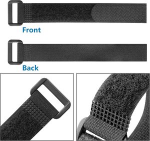 Strik Bandjes 30Cm Kabelbinders Met Verstelbare Haak Lus Custom Kleur Zelfklevende Gesp Cut Vorm Print Logo - Product Image 3