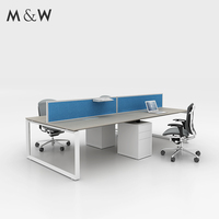 Bureau de vente directe d'usine de M & W table modulaire style simple mobilier de bureau de poste de travail officiel