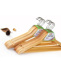 Support de suspension de vêtements en bois antidérapant pour le stockage de garde-robe idéal hôtel chez l'habitant personnalisé simple cintre en bois massif