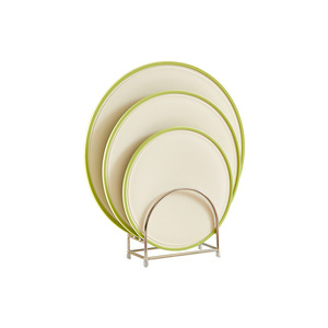 Planche à découper ronde en acier inoxydable avec drain pour la cuisine, compatible lave-vaisselle, anti-moisissure, antibactérienne, 1 pièce - Product Image 1