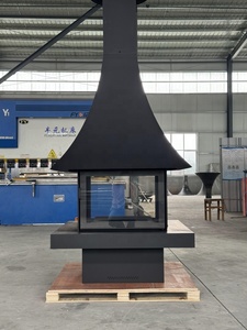 <span class=keywords><strong>Chimenea</strong></span> Suspendida Ecológica sin Humo, <span class=keywords><strong>Chimenea</strong></span> Colgante de <span class=keywords><strong>Leña</strong></span> con Fuego Real para Espacios Comerciales - Product Image 5