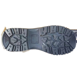 Zapatos de Entrenamiento Naval para Hombre, Corte Medio, Transpirables, de Cuero con Parches, Botas de Trabajo para Exteriores, Tacón Bajo, Grosor Estándar - Product Image 5