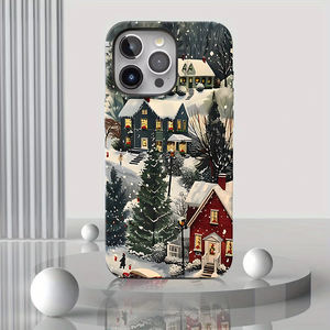 Custodia per telefono Anti-caduta 2-in-1 a tema natalizio 'cabina dopo una forte neve', adatta a tutti i modelli di Iphone - Product Image 3