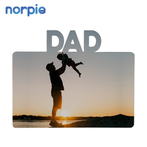 Imán de nevera de sublimación de MDF blanco, diferentes formas para regalo de papá, envío rápido - Product Image 1