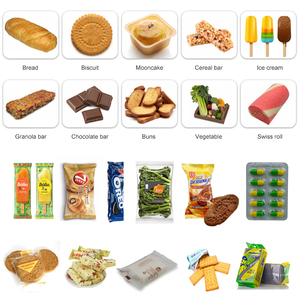 Tự động ngang gối dòng chảy bao bì Ice Cream bánh thực phẩm Bánh Mì Bánh gối wrapper đa chức năng máy đóng gói - Product Image 2
