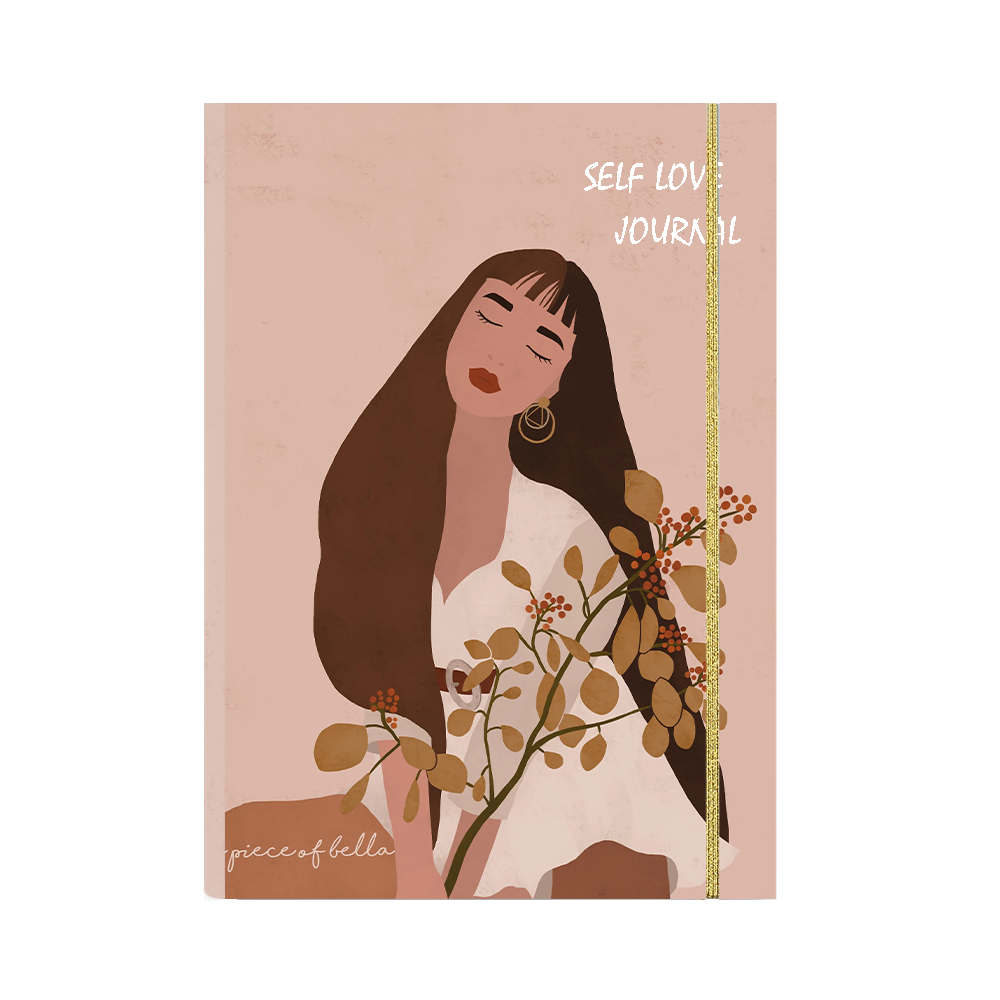 Блокнот из искусственной кожи с индивидуальным принтом в твердой обложке для женщин