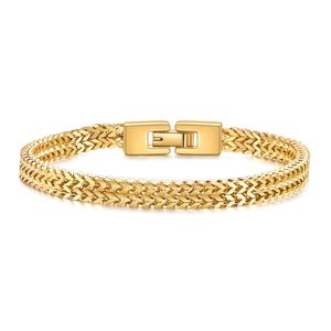 Bracciale Punk <span class=keywords><strong>Rock</strong></span> in Acciaio Inossidabile da 6mm, Bracciale a Catena a Maglie a Serpente, Accessorio Regalo - Product Image 1